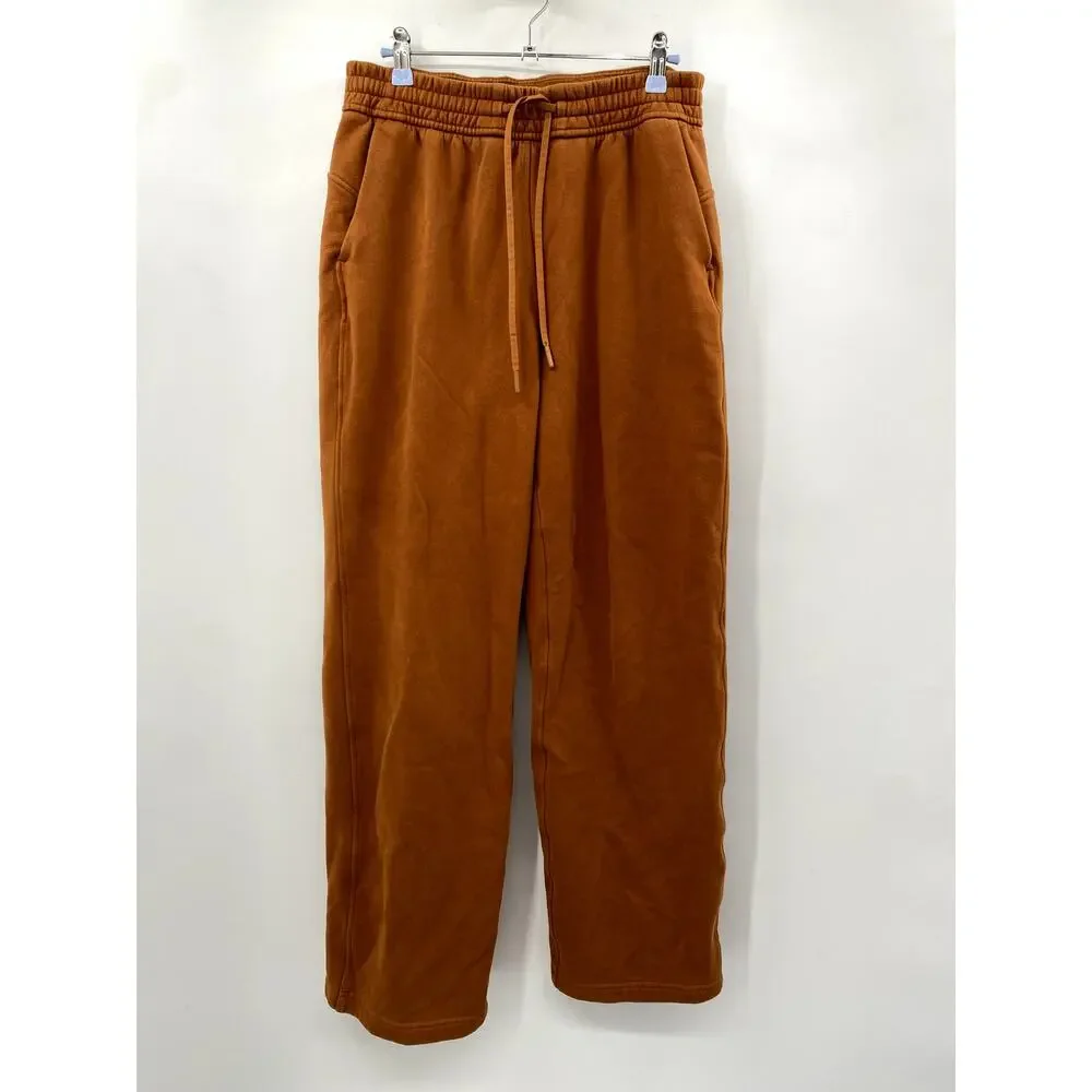 Lululemon Orange loungeful straight Leg Pants